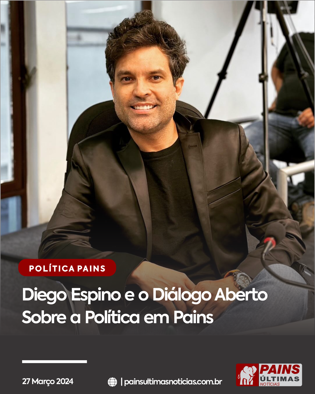 Diego Espino e o Diálogo Aberto Sobre a Política em Pains