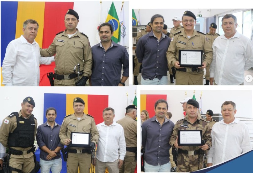 Câmara Municipal de Pains Participa de Solenidade de Transmissão de Comandos da Polícia Militar