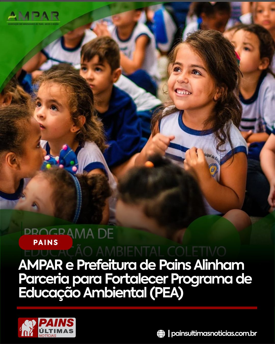 AMPAR e Prefeitura de Pains Alinham Parceria para Fortalecer Programa de Educação Ambiental