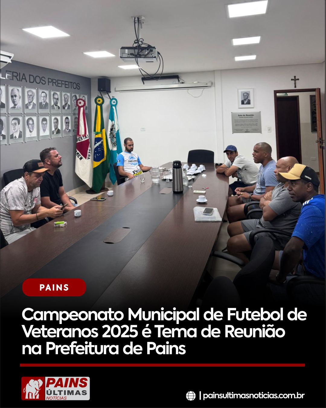 Campeonato Municipal de Futebol de Veteranos 2025 é Tema de Reunião na Prefeitura de Pains