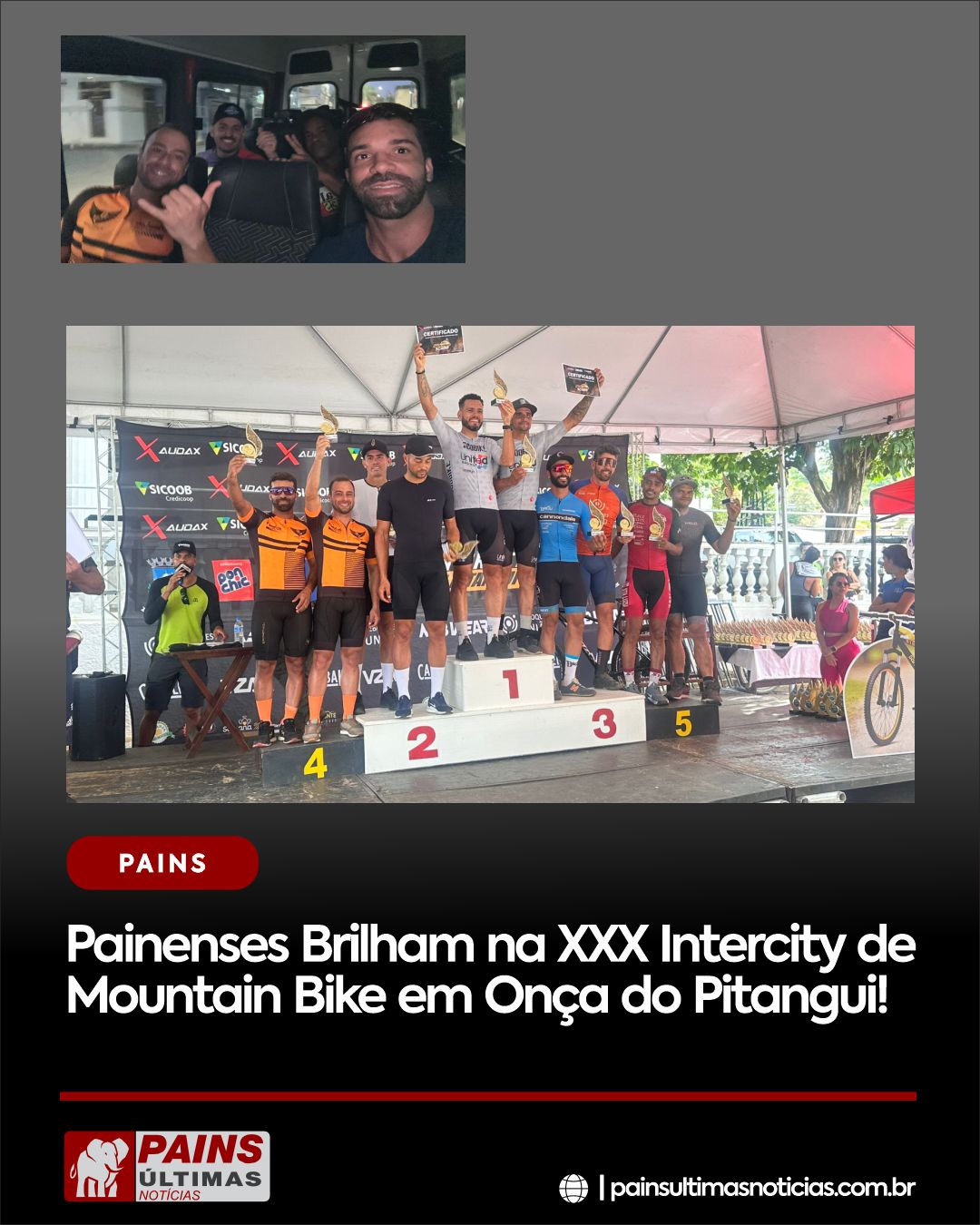 Pains Brilha na XXX Intercity de Mountain Bike em Onça do Pitangui!