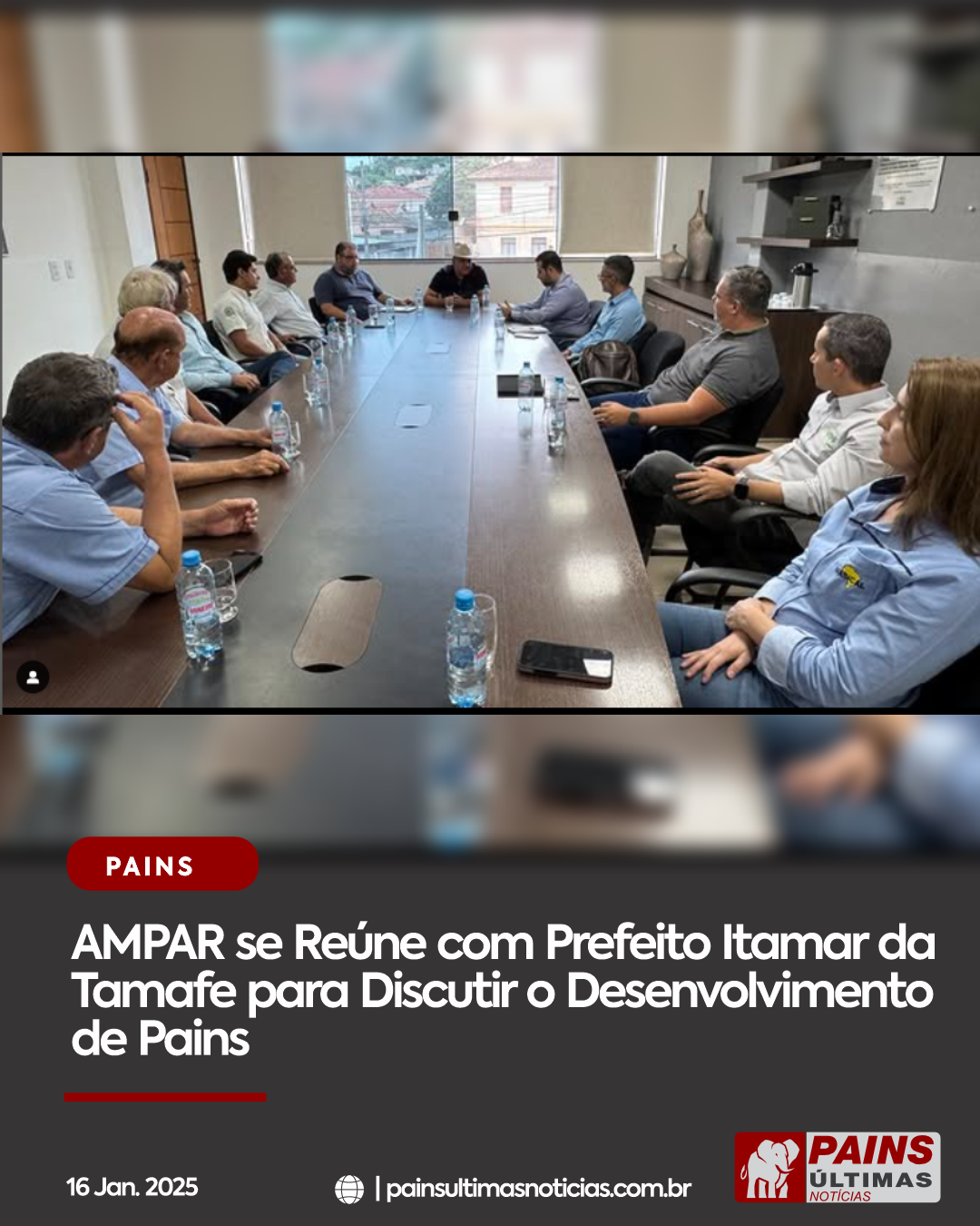 AMPAR se Reúne com Prefeito Itamar da Tamafe para Discutir o Desenvolvimento de Pains