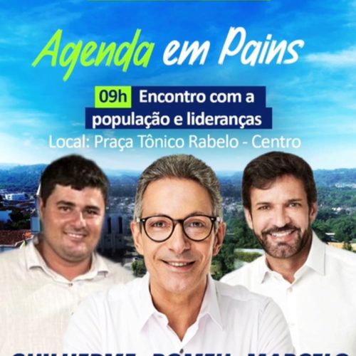 Convite Especial ao Povo de Pains: Encontro com o Governador Romeu Zema e o Deputado Marcelo Álvaro Antônio